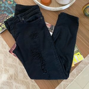 Robin’s Jeans Black Distressed Jeans, Sz 29